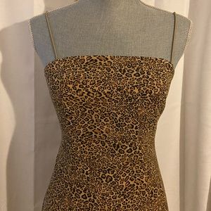 Leopard Print Mini Dress